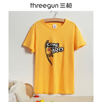 Three shots Xinjiang cotton summer Boy T-shirt sports print round neck stretch cartoon cute cotton children short sleeves