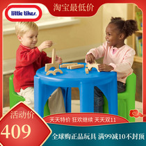 US imported Tektronix child seat combination Baby Game building block table table two chairs set desk