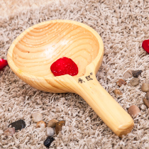Kangxi solid wood bathroom accessories wooden sanitary ware bathroom supplies water ladle wooden ladle