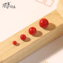 This years red beads material red beads round beads with beads DIY parts plus color beads