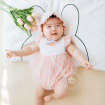 100 Days Baby Photography Clothing Pink Conjoined Khaama Photogrammer Photo Clothing Baby Suit 2019 new childrens clothing