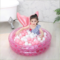 Infant water floating bed Children sand pool ocean ball pool indoor pool mermaid inflatable swimming pool toy floating row