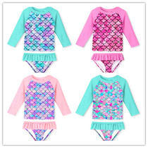 Childrens swimsuit female girl cute little Princess little child 2021 new foreign style Mermaid swimsuit