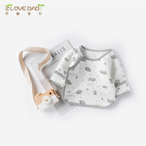 Newborn clothes Autumn and winter baby warm monk clothing spring wear 0-3 6 months Baobao half back clothes thick top