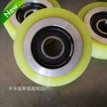 6204 new Pingxiang County bearing outer diameter 85 automatic car washing machine polyurethane rubber-coated wheel can be customized without degumming