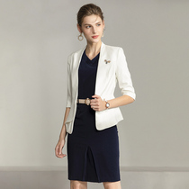 High-end professional blazer dress two-piece autumn new overalls womens fashion temperament waist is thin