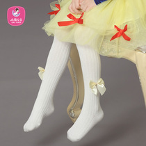 Yongli girls with socks Baby children white pantyhose Big children leggings spring and autumn and winter wear one-piece socks