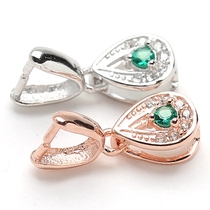 New water drop Joker buckle drop Buckle Head clip buckle buckle S925 silver buckle accessory buckle O1