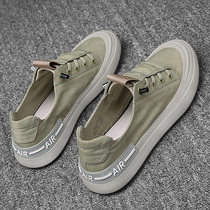 2021 new canvas mens shoes lazy people a pedal leisure trendy shoes old Beijing cloth shoes Joker board shoes deodorant winter