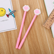 Creative bear paw silicone head gel pen Cartoon learning stationery new cat claw water-based pen signature pen