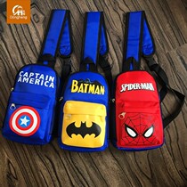 Boys bag shoulder bag childrens chest bag boys handsome small satchel Primary School shoulder travel personality tide bag