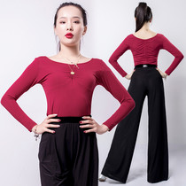 Jubilation Attic Womens Adult New Latin Dance Blouses Martial Arts Dance Suit National Benchmark Morden Modell Body Dance Suit