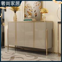 Light luxury sideboard Hong Kong style post-modern bright paint designer furniture can be used as a porch cabinet restaurant locker