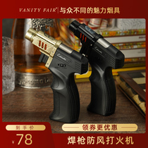 VANITYFAIR WINDPROOF LIGHTER INFLATABLE BLUE FLAME AIRBRUSH CREATIVE GIFT GUN STYLE CIGAR LIGHTER