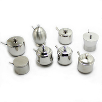 Creative 304 stainless steel seasoning jar box seasoning jar seasoning box seasoning bottle salt jar set European kitchen supplies