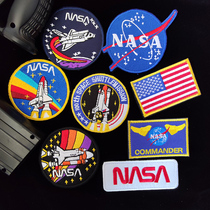 nasa embroidery sticker tactical Velcro badge backpack trend nasa badge personality decoration patch