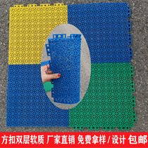 Kindergarten suspension floating floor assembly floor basketball court playground outdoor plastic area Jinan