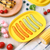 Blest sausage mold Baby food mold Steaming high temperature ham silicone mold auxiliary food