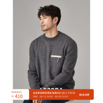 LEZORA Japan imported knitted cashmere cotton EZ identical flower yarn genuine leather zipper grip suede male