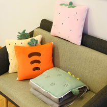 Car air conditioning quilt pillow quilt dual-use cushion office car folding nap pillow pillow small quilt pillow