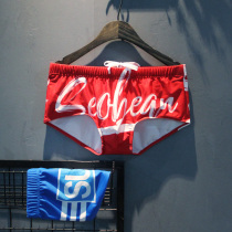 Swimsuit Mens Small Corner Low Waist Sexy Slug Youth Personality Letters Sexy Spa Pants Closets of Tight Bumps