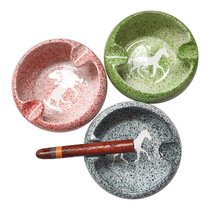 High-end ceramic cigar ashtray dedicated creative retro fashion household large cigar rack ash cup holder smoke extinguisher