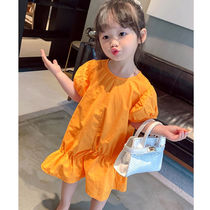 Girls Summer Dress 2020 New Baby Korean Short Sleeve Princess Dress Childrens Fashionable Summer Dress