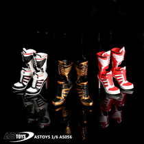 Spot ASTOYS 1 6 female soldiers AS056 three-color high-heeled trend boots solid shoes