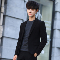 ls Korean version of the small suit mens suit slim spring and autumn casual all-match suit trend handsome business solid color jacket men