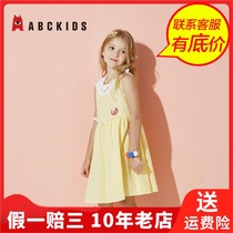 Abckids summer suspender skirt vest dress girl cake skirt children skirt dress dress DF92121604