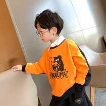 Childrens clothing boys spring and autumn 2021 new foreign style clothes boys autumn thin net red fried street tide clothes