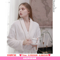 Room of Roof Mance Ru Man Division thickened upgrade autumn and winter double face flannel sleeping robe lengthened with thick pyjamas bath robe woman
