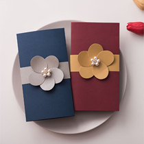 Christmas greeting card custom handwritten card custom design upscale bow new year's day greeting card custom