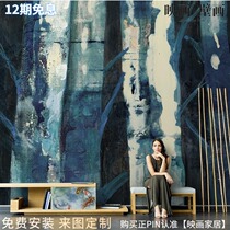 Nordic Abstract Woods Forest White Birch Forest Living Room TV Background Wall Paper Seamless Sofa Wallpaper Mural Wall Cloth