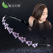 Hairband female Korean hairpin adult hair bundle hairclip rhinestone with teeth hair accessories wash face fine pressure hair headband simple headgear