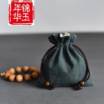 Storage Wenplay Miss Hong Kong double play string bag hand bag hand bag plate beads jewelry cotton bag small cloth draw rope