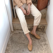 2022 new summer slim fit pregnant woman pants fashion outside wearing casual pants and underpants to wear small foot pants