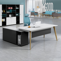 Office desk and chair combination boss Table Office table simple modern office furniture single manager table fashion