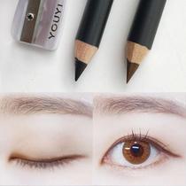 Carbon core hard head two-pack brown black eyeliner Waterproof sweat-proof non-bleaching long-lasting pseudo-makeup pencil type