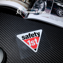 SAFETY 1ST SAFETY FIRST warning stickers for beginners on the road SAFETY waterproof reflective rear of the car