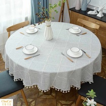 Plaid hipster large round table tablecloth living room small coffee table round table cloth home dining room table mat