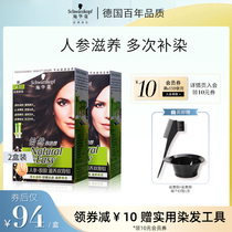 Schwarzkor Hair Dye Ginseng Nourish Pure Black Plant 2022 Popular Hair Dyeing Cream Women's White Hair 2 Boxes