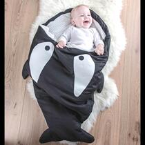 Baby baby anti-shock sleeping bag baby winter sleeping artifact quilt double-use shocking jump release shock wake up winter