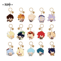 (Original God)Q version of the character series Metal pendant Pendant accessories Original god peripheral Genshin