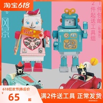 Taiwan Jeancard 3D laser hand made DIY material bag toy car robot series paper die