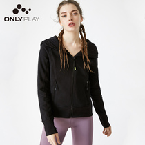 ONLY PLAY SPRING BLACK VELVET SPORTS CARDIGAN sweater FEMALE) 11939R506