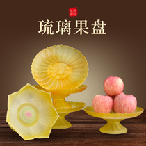 Glazed supply of Buddha for fruit tray Home Buddha Former Buddha Hall dedicated to the fairy Guanyin Lotus Pdisc for fruit sauces Foodware Supplies