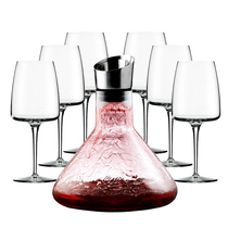 European style waterfall crystal glass decanter Wine filter Household wine dispenser Jug Wine glass set