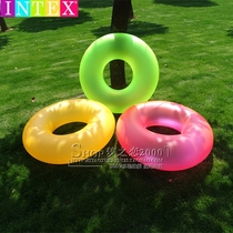 Transparent adult swimming ring floating ring enlarge lifebuoy water inflatable armband fluorescent blisters