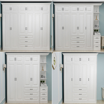 American wardrobe simple modern assembly board wardrobe bedroom whole wardrobe swing door wardrobe locker customization